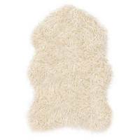 KUNSTFELL-TEPPICH Oscar Cream 60x90 cm - Creme, Textil (60/90cm) - benuta Nest