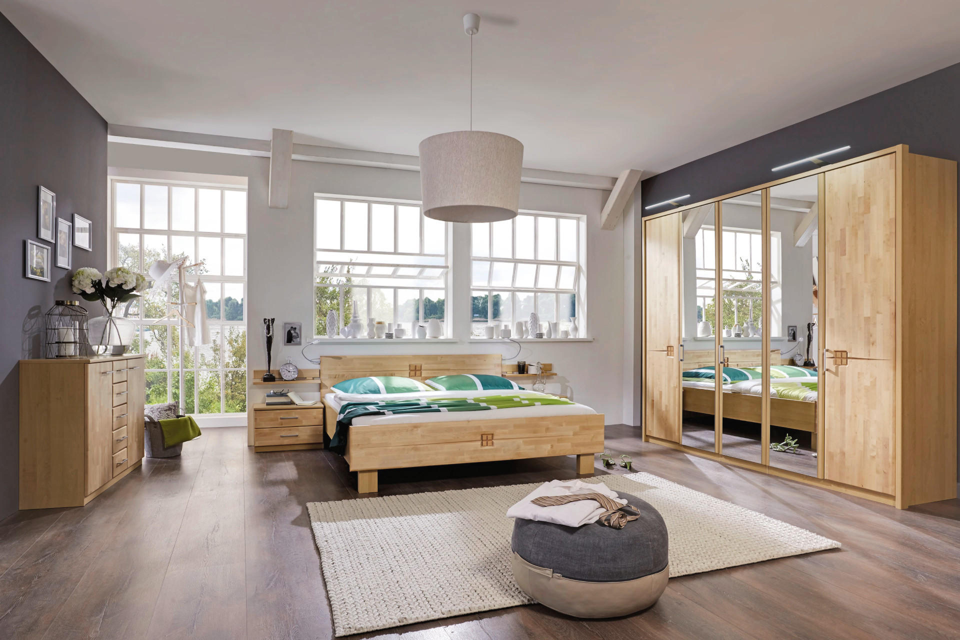 Schlafzimmer aus Birke