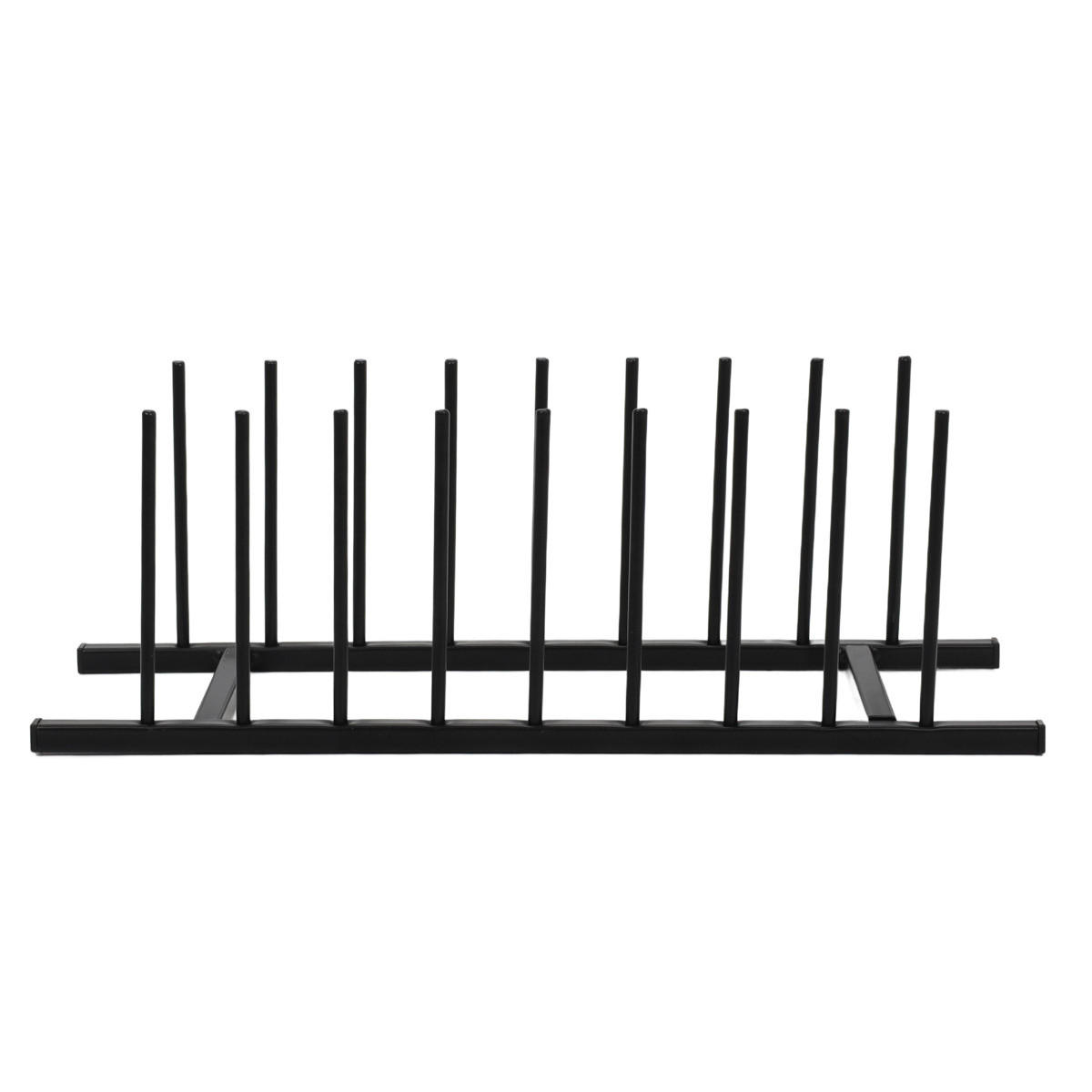 TELLERSTÄNDER für 8 Teller 34,5/12,5/12 cm - Schwarz, Metall (12.5/12/34.5cm) - Home Styling Collection