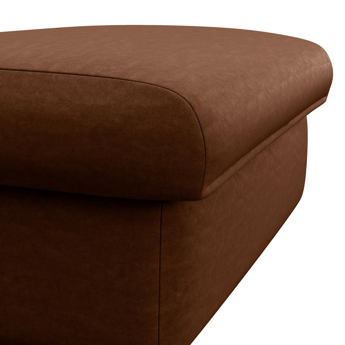 POLSTERHOCKER - Schwarz/Braun, Kunststoff/Textil (100/44/60cm) - home24