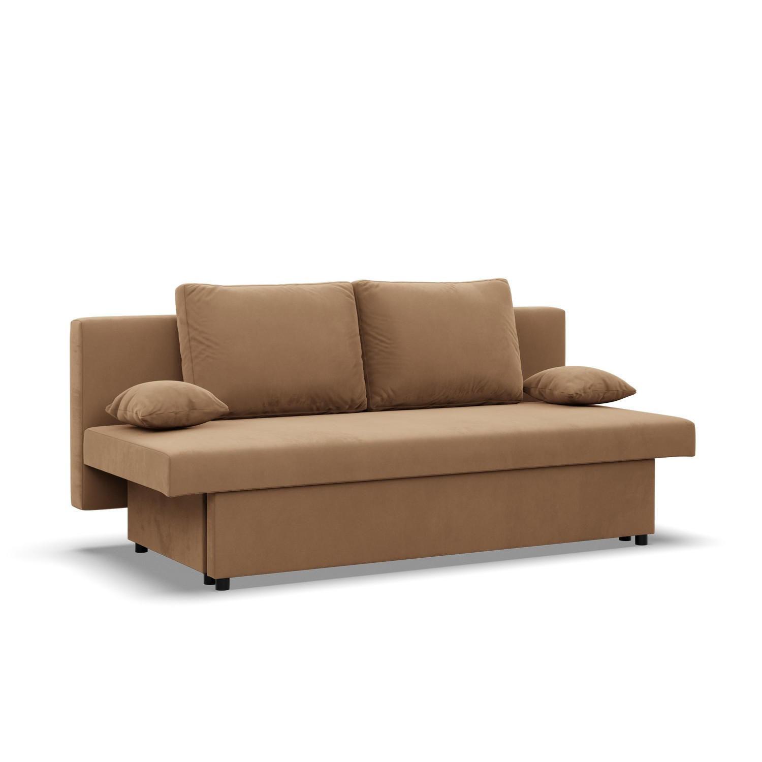 SOFA 3-SITZER MIT SCHLAFFUNKTION NOLA BONELL Braun - Braun, Textil (91/92/191cm) - Mebligo