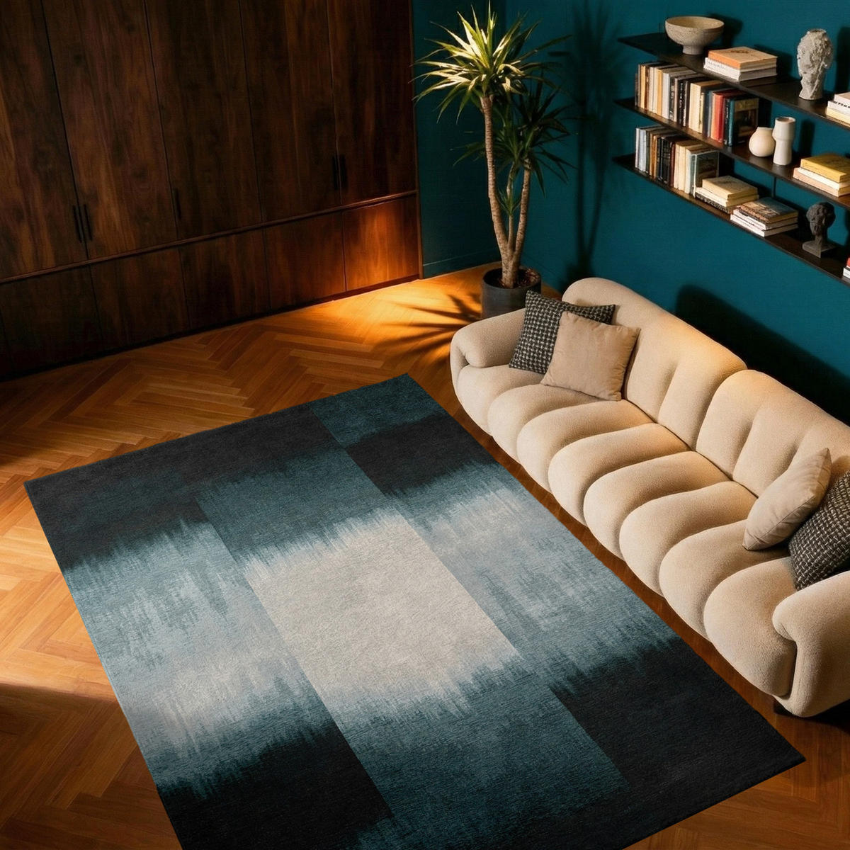 PREPROGA Sendai Deep Water 170/240 cm - modra, umetna masa/tekstil (170/240cm) - Louis De Poortere