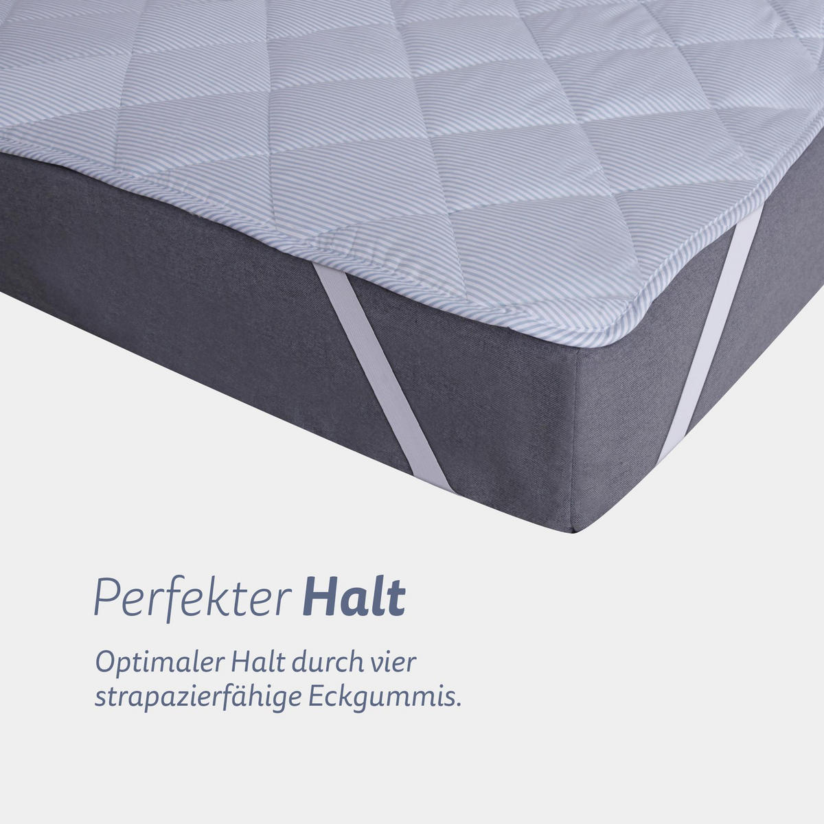 MATRATZENAUFLAGE mit Sommer - u. Winterseite - 180x200cm - Weiß, Textil (180/200cm) - Bestlivings