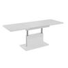 COUCHTISCH rechteckig Weiß matt höhenverstellbar ausziehbar - Weiß, Holzwerkstoff (70/120/56cm) - designimpex