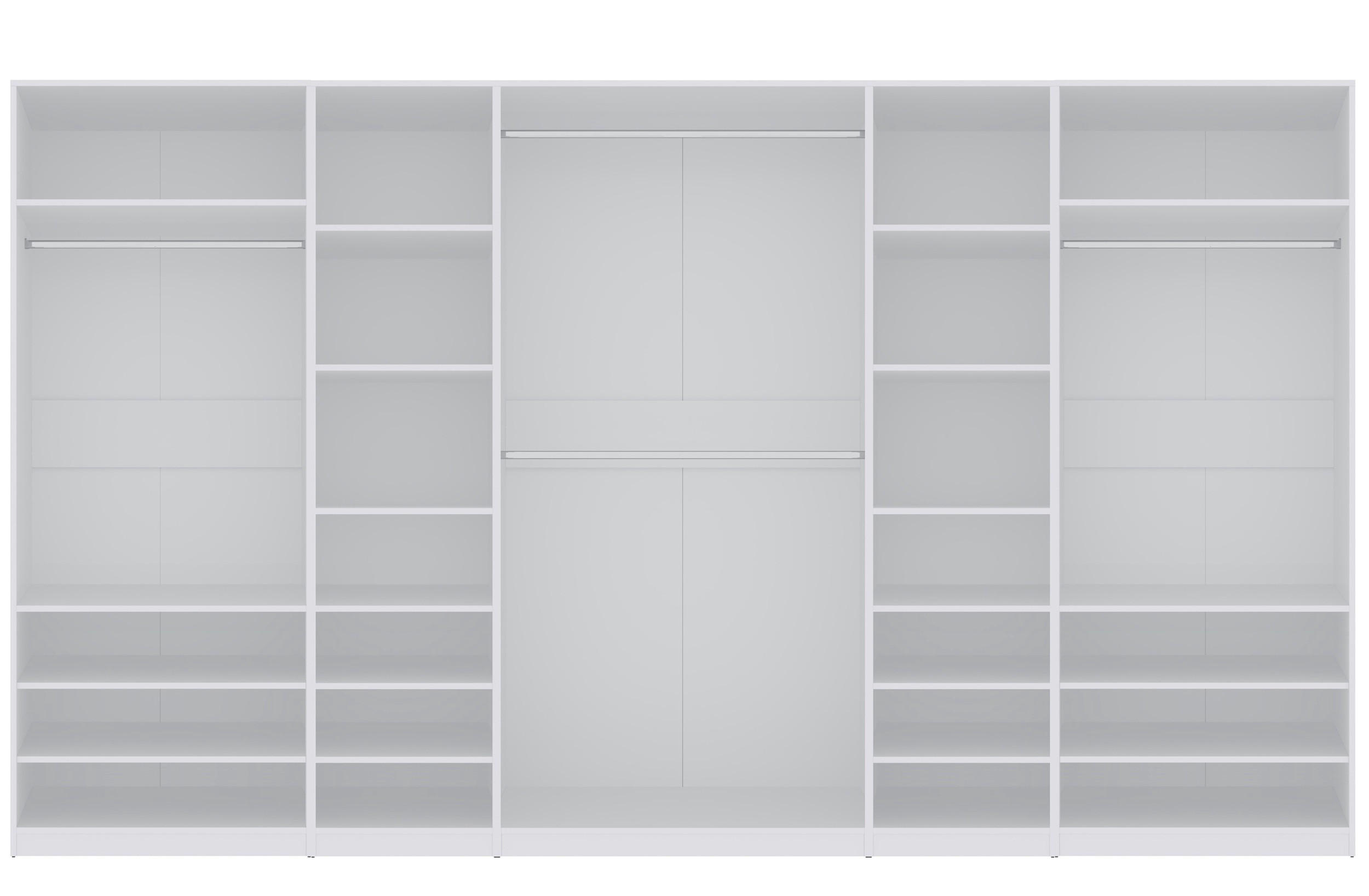 XXXLutz Garderobenschrank Weiß 360x206x51 cm