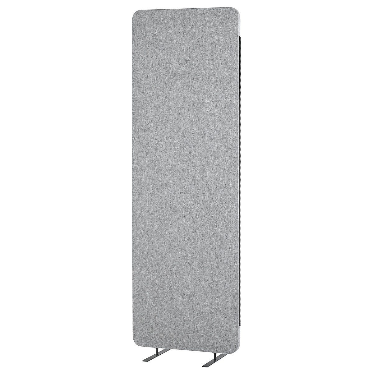 KANCELÁŘSKÝ DĚLICÍ PANEL 184/184 cm Světle šedý Standi - šedá/světle šedá, textil (184/184/30cm) - Beliani