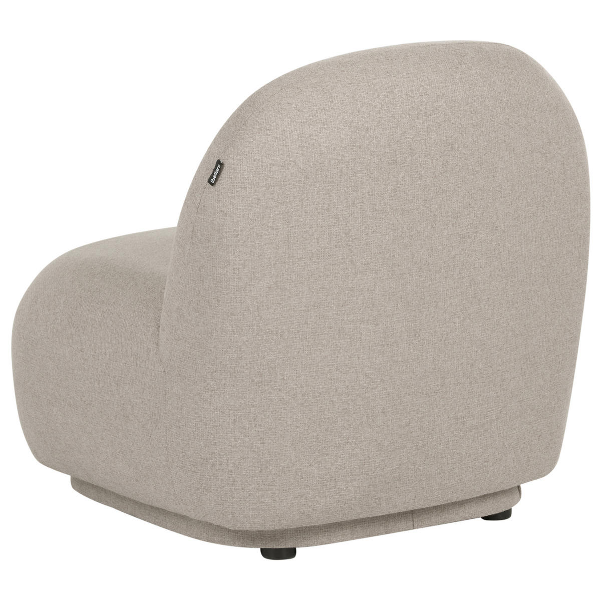 SESSEL Stoff Beige Lovberg - Beige, Textil (71/74/80cm) - Beliani