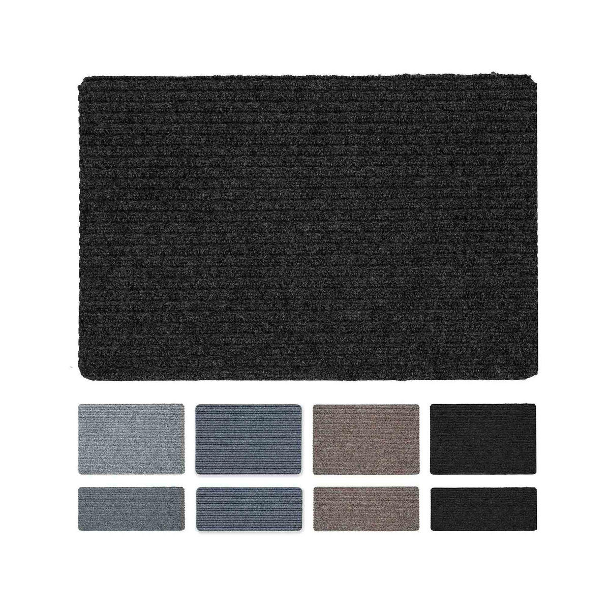 FUSSMATTE INNEN RB 2ER SET - Anthrazit, Textil (40/60cm) - Astra