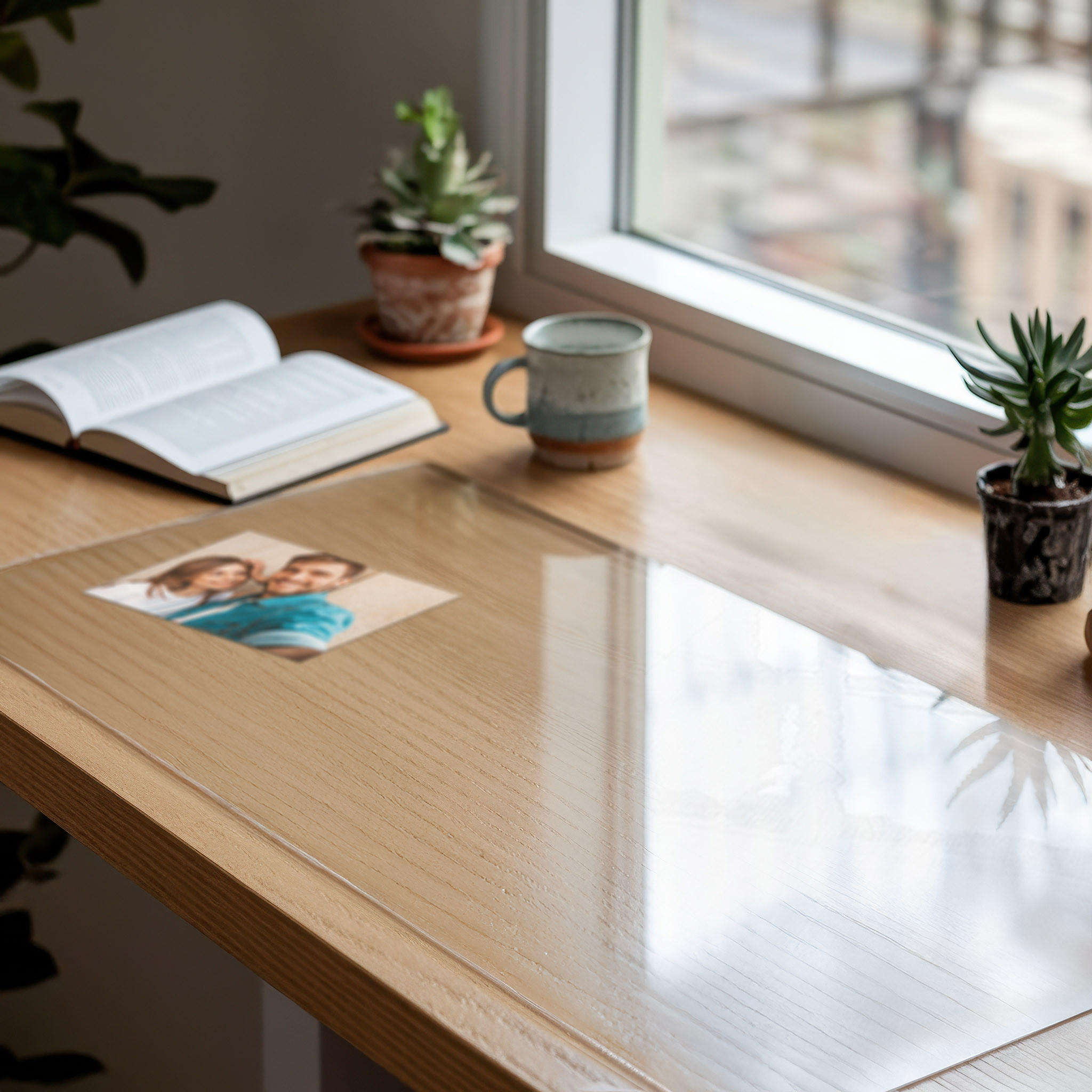 SCHUTZMATTE 90 x 45 cm – Transparente – Weiches Glas - Transparent, Kunststoff (0.2/45/90cm) - TULUP