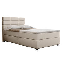 BOXBETT Reve 120 x 200 cm mit Bettkasten und Lattenrost ohne matratze - beige - Beige, Holz (120/200cm) - Homesy