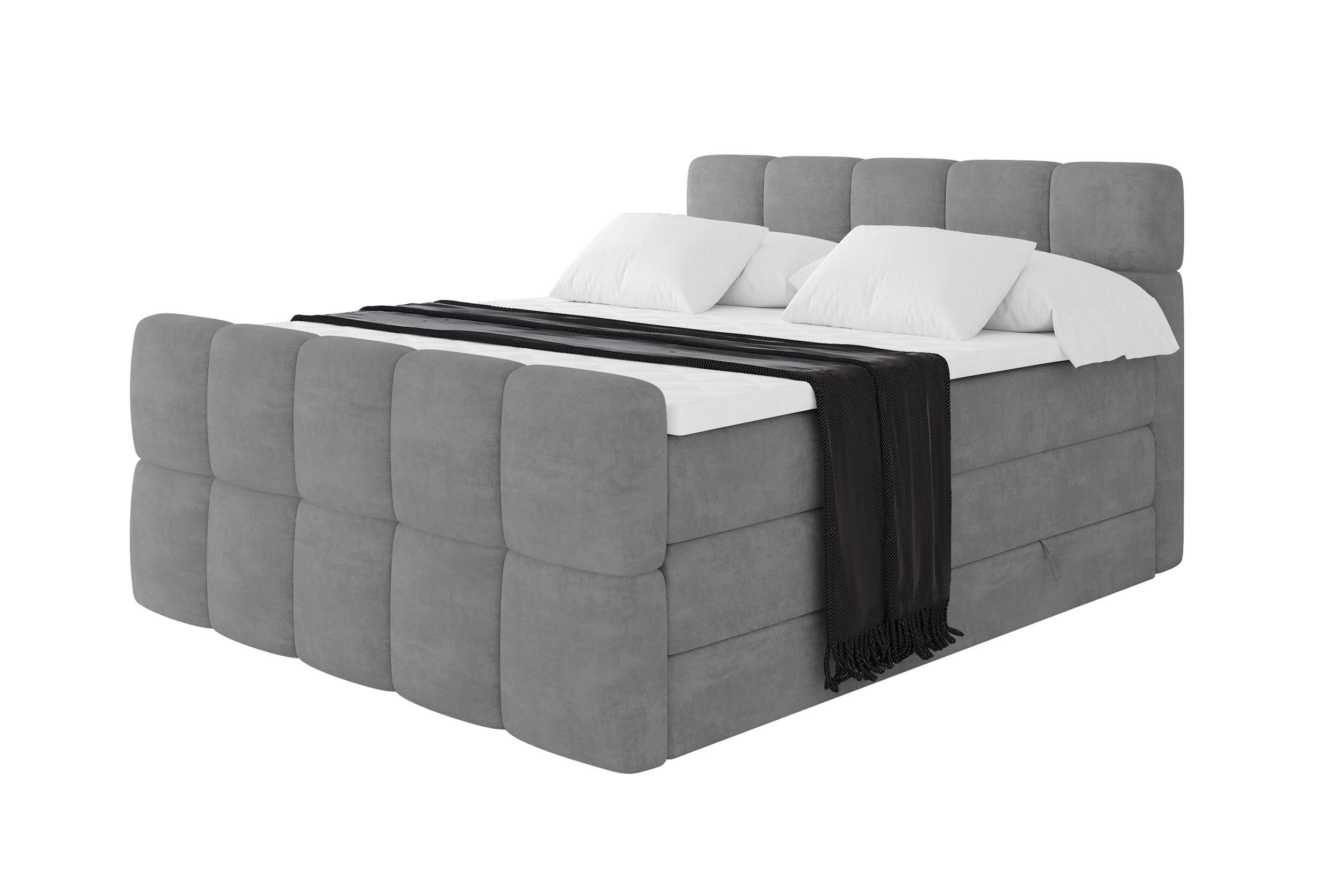 Altdecor Boxbett Graphit 140x200 cm