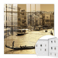 SCHLÜSSELBOX Weiß 30x30 cm – Türöffnung nach rechts - Urbaner Charme - Gelb, Metall (30/30/5cm) - TULUP