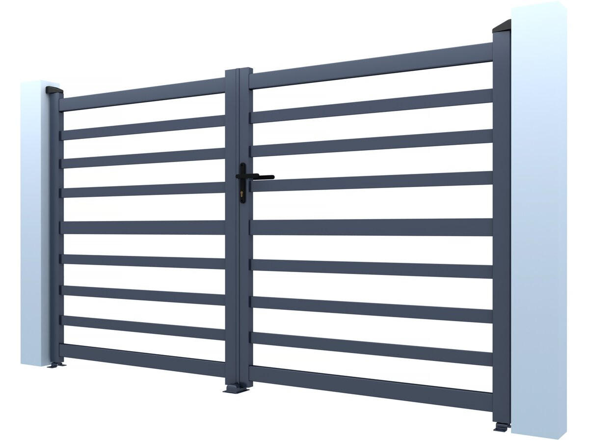 TOR martin Grau - Grau, Metall (300/180/180cm) - Habitat Garten