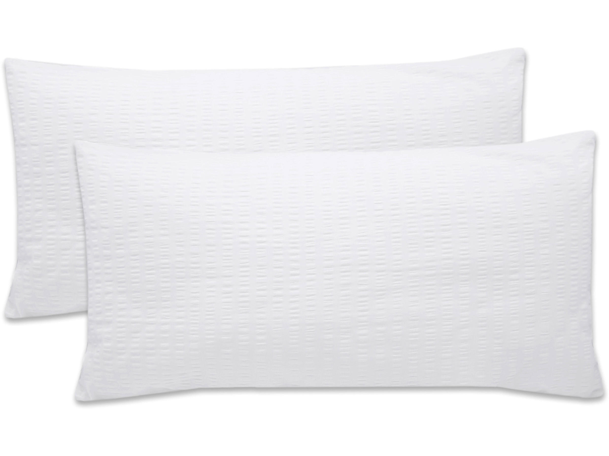 KISSENBEZUG, 2er-Set, 40x80 cm, 100% Baumwolle, Weiß - Weiß, Textil (40/80cm) - Zollner