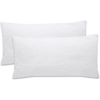 KISSENBEZUG, 2er-Set, 40x80 cm, 100% Baumwolle, Weiß - Weiß, Textil (40/80cm) - Zollner