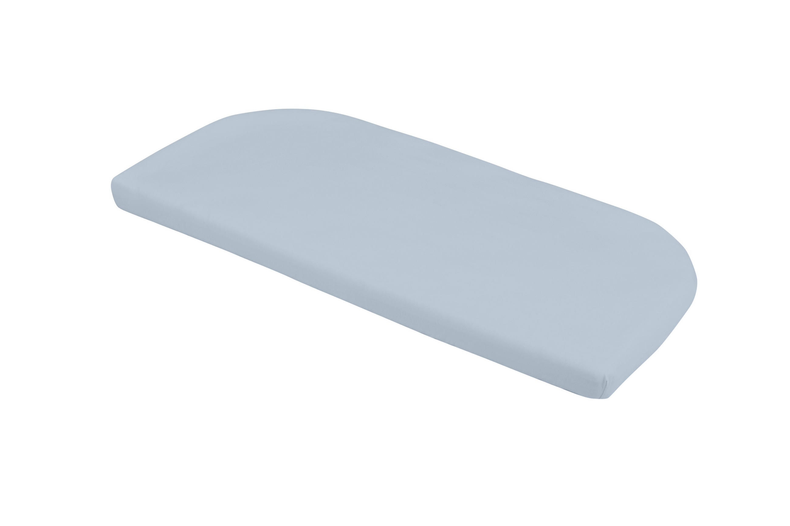 CEARȘAF cu elastic pentru bebe pătuț atașabil 5in1 - albastru, material textil (44/93cm) - waldin