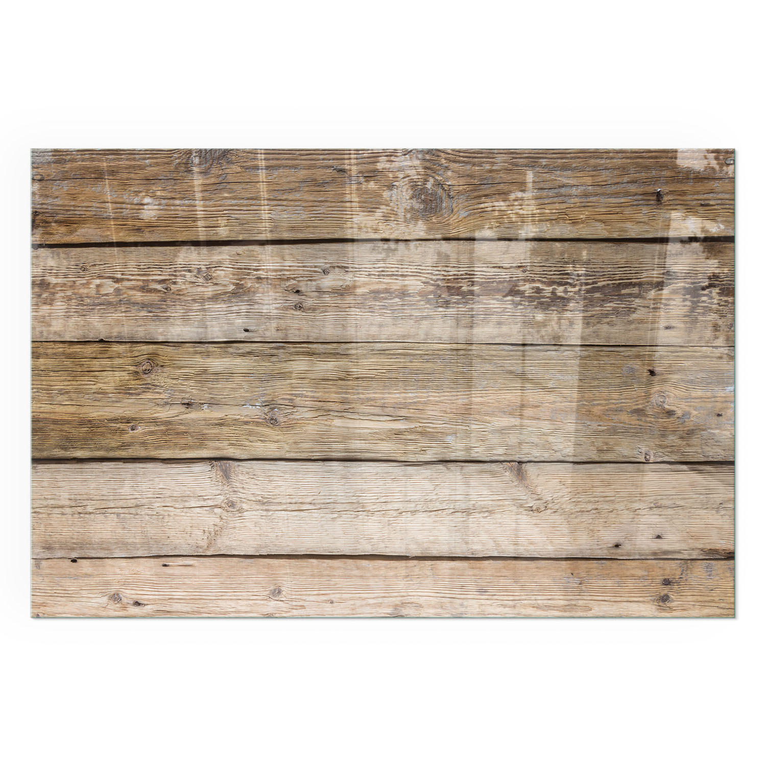 GLASPLATTE für Kamin 60x40 cm - Beige, Glas (60/40/0.4cm) - TULUP