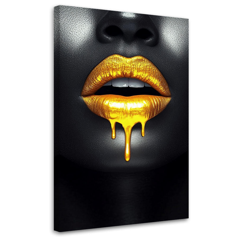 Feeby Leinwandbild Schwarz 40x60 cm