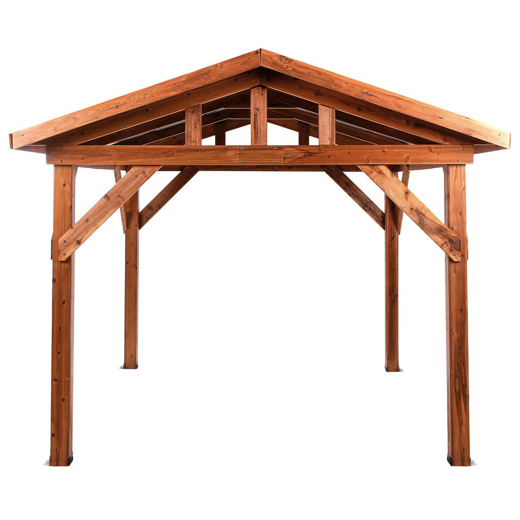 PAVILION lemn de brad 296/350 cm maro/gri Secchia