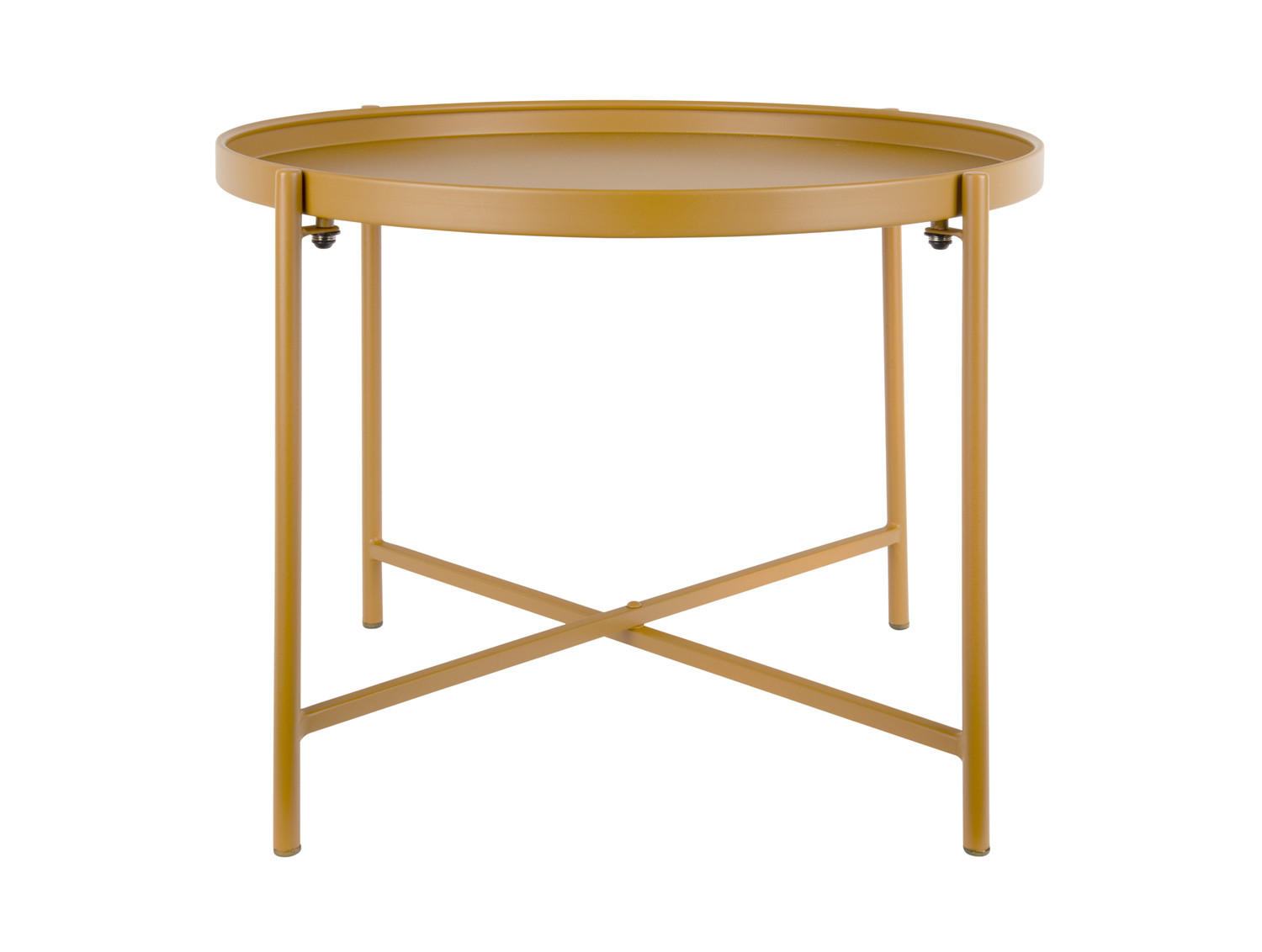 BEISTELLTISCH Meseta Gelb 50/50/38.5 cm - Gelb, Metall (50/50/38.5cm) - Leitmotiv