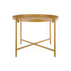 BEISTELLTISCH Meseta Gelb 50/50/38.5 cm - Gelb, Metall (50/50/38.5cm) - Leitmotiv