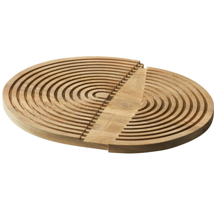 SCHNEIDEBRETT aus Mangoholz 48,5/33/1,6 cm - Gelb, Holz (33/48.5cm) - Home Styling Collection