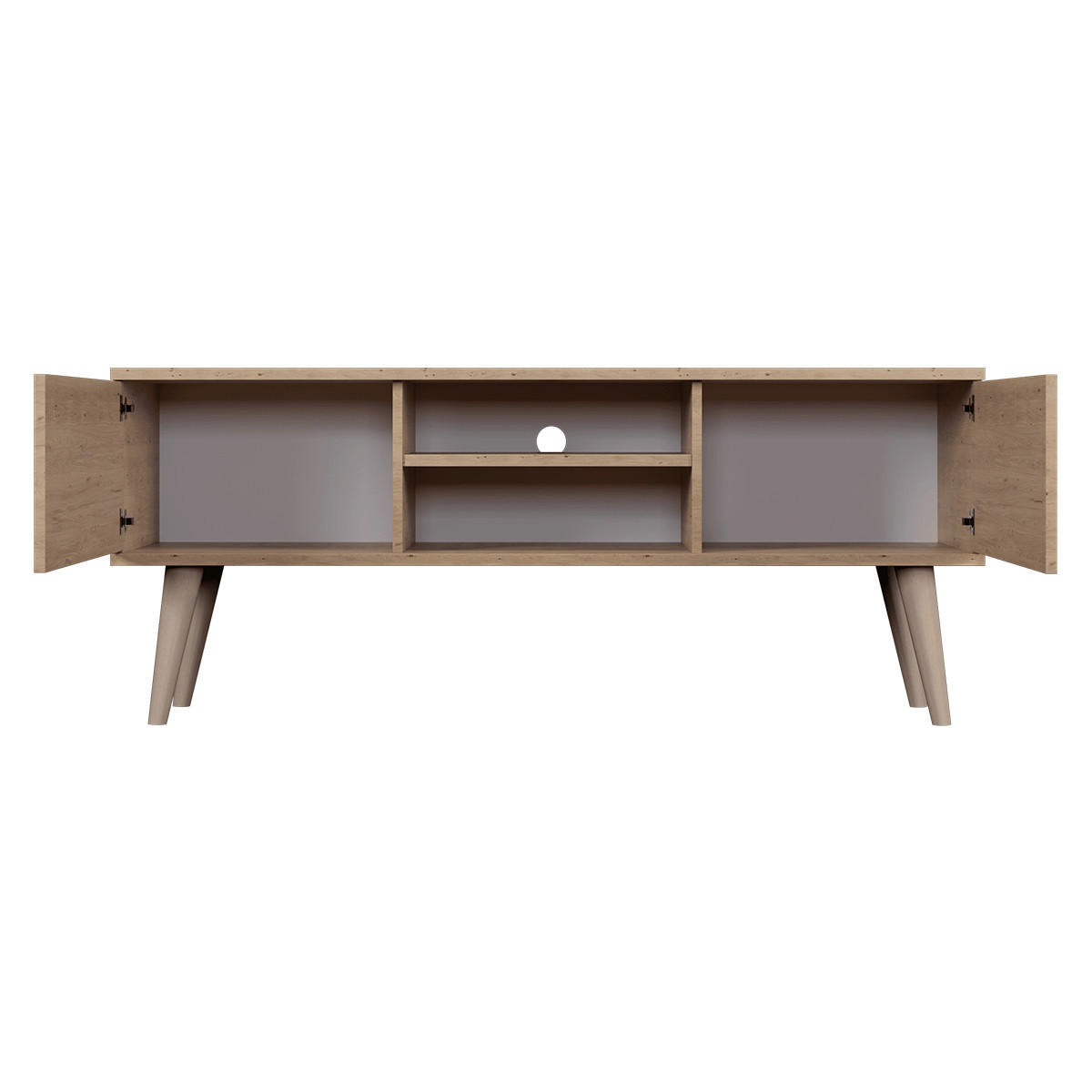 TV STOLEK Toronto Dřevo - hnědá, kompozitní dřevo (120/35/55cm) - Petits-meubles