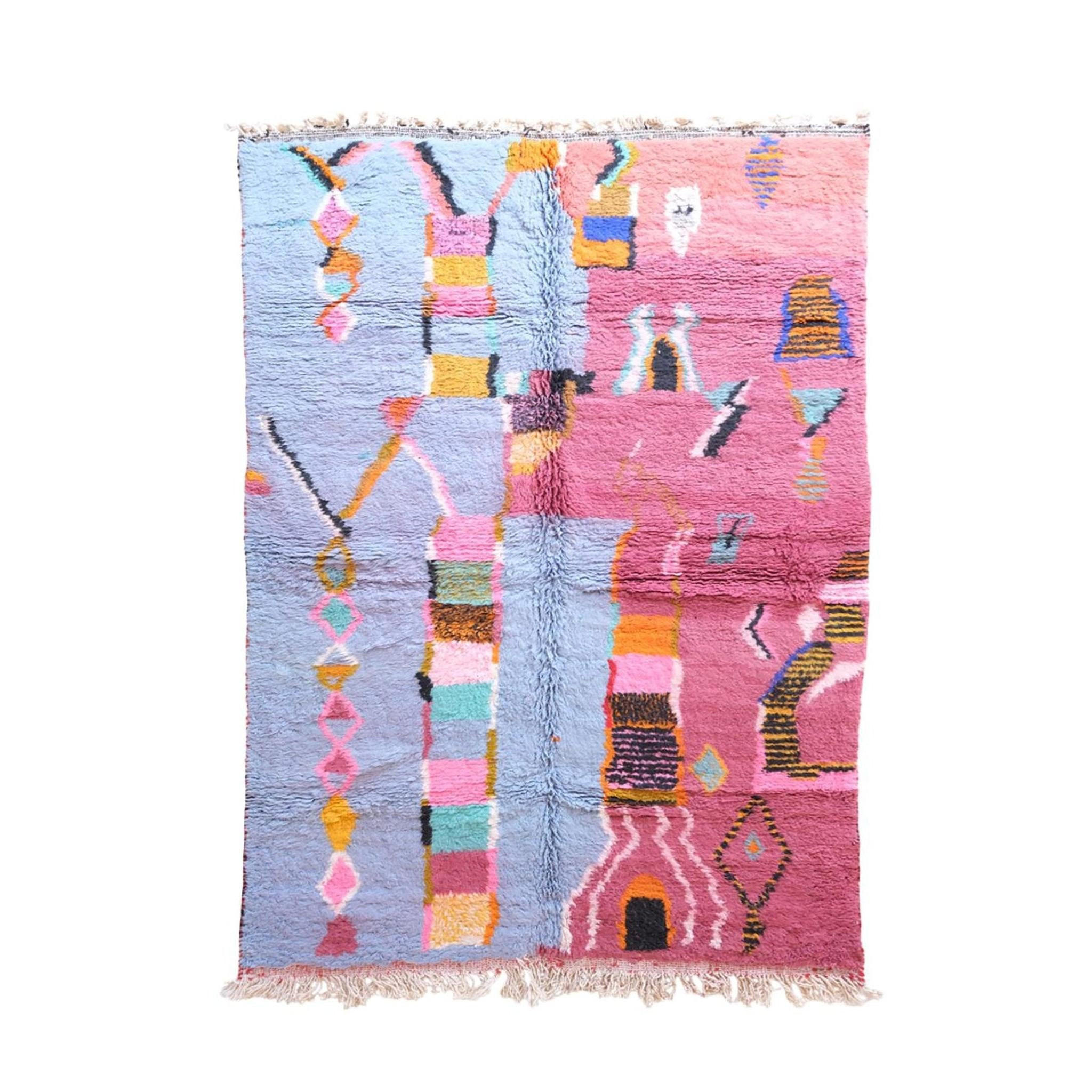 TEPPICH aus Wolle abstrakt aus Marokko 200x 300 cm - Multicolor, Naturmaterialien (200/300cm) - AFK Living