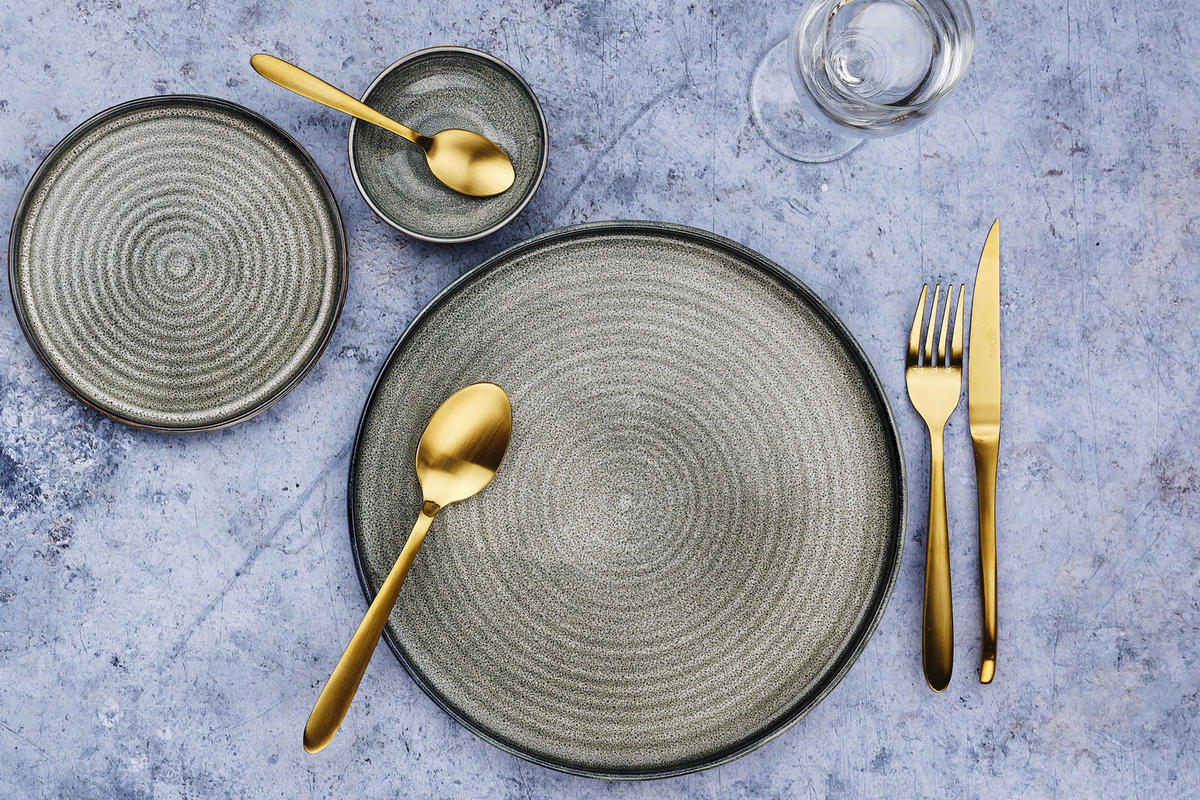 LÖFFEL 6er-Set Kaja - Gold - Goldfarben, Metall - Björn