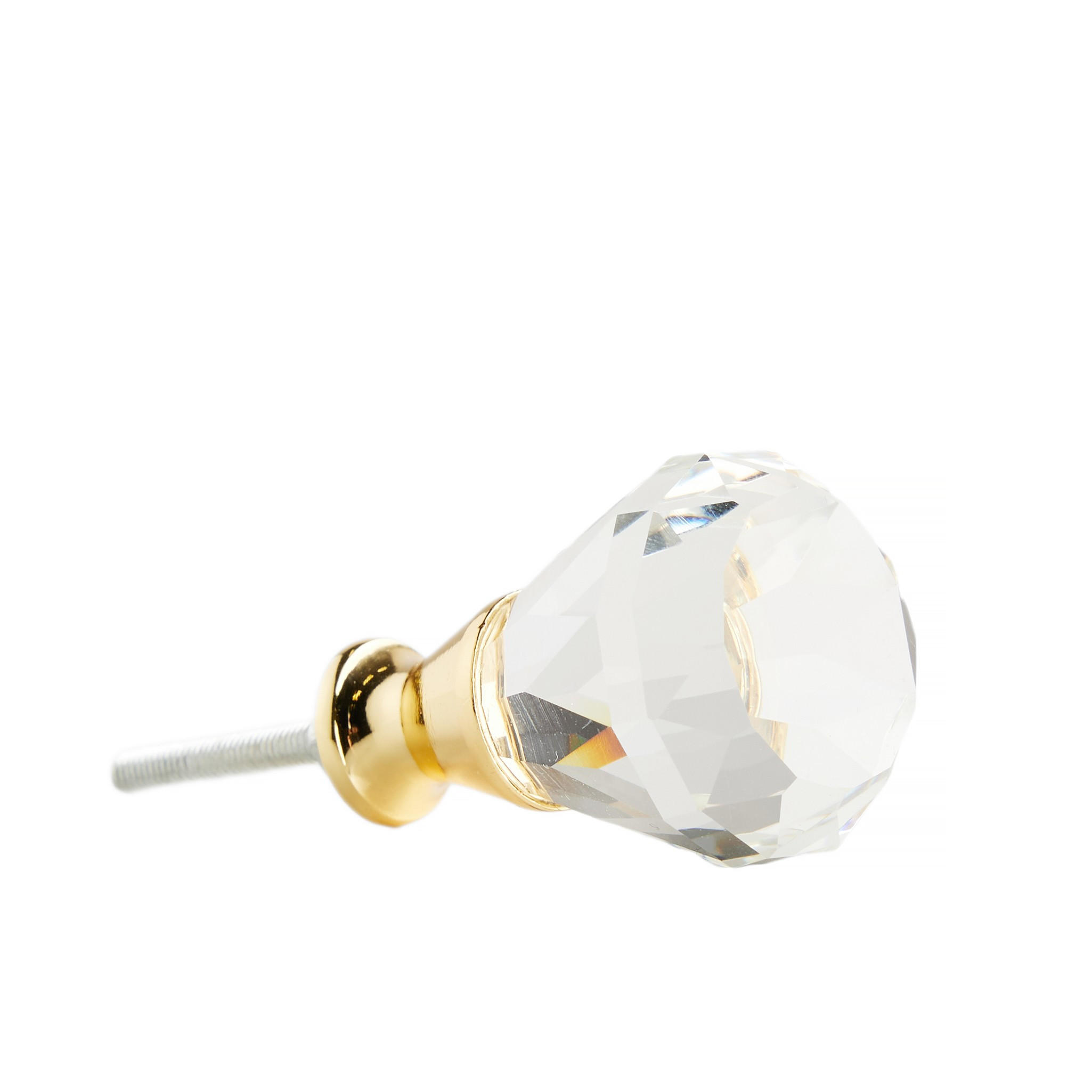 DREHKNOPF Sceptrio - Goldfarben, Glas (3/4/3cm) - home&you
