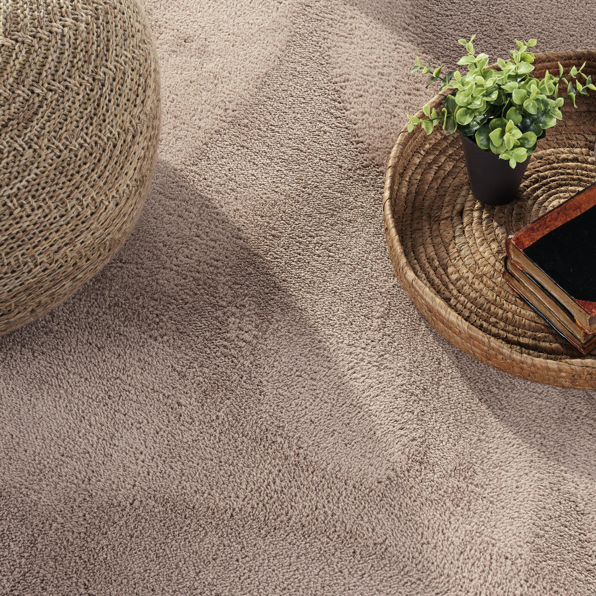 KURZFLORTEPPICH 140/200 cm Cadiz 630 - Taupe, Textil (140/200cm) - Paco Home