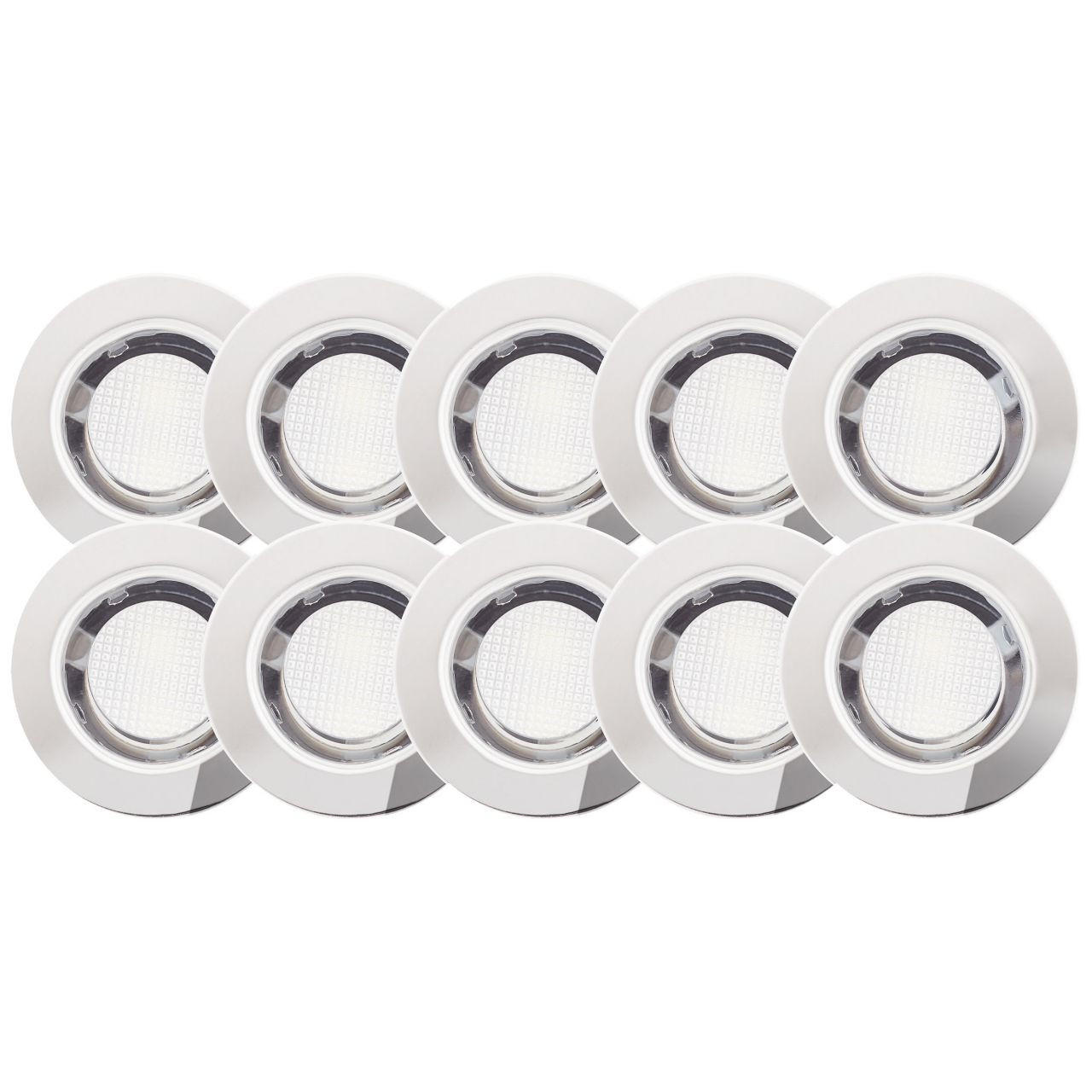 EINBAULEUCHTENSET Cosa G03093/82 - Silberfarben, Metall (3cm) - Brilliant