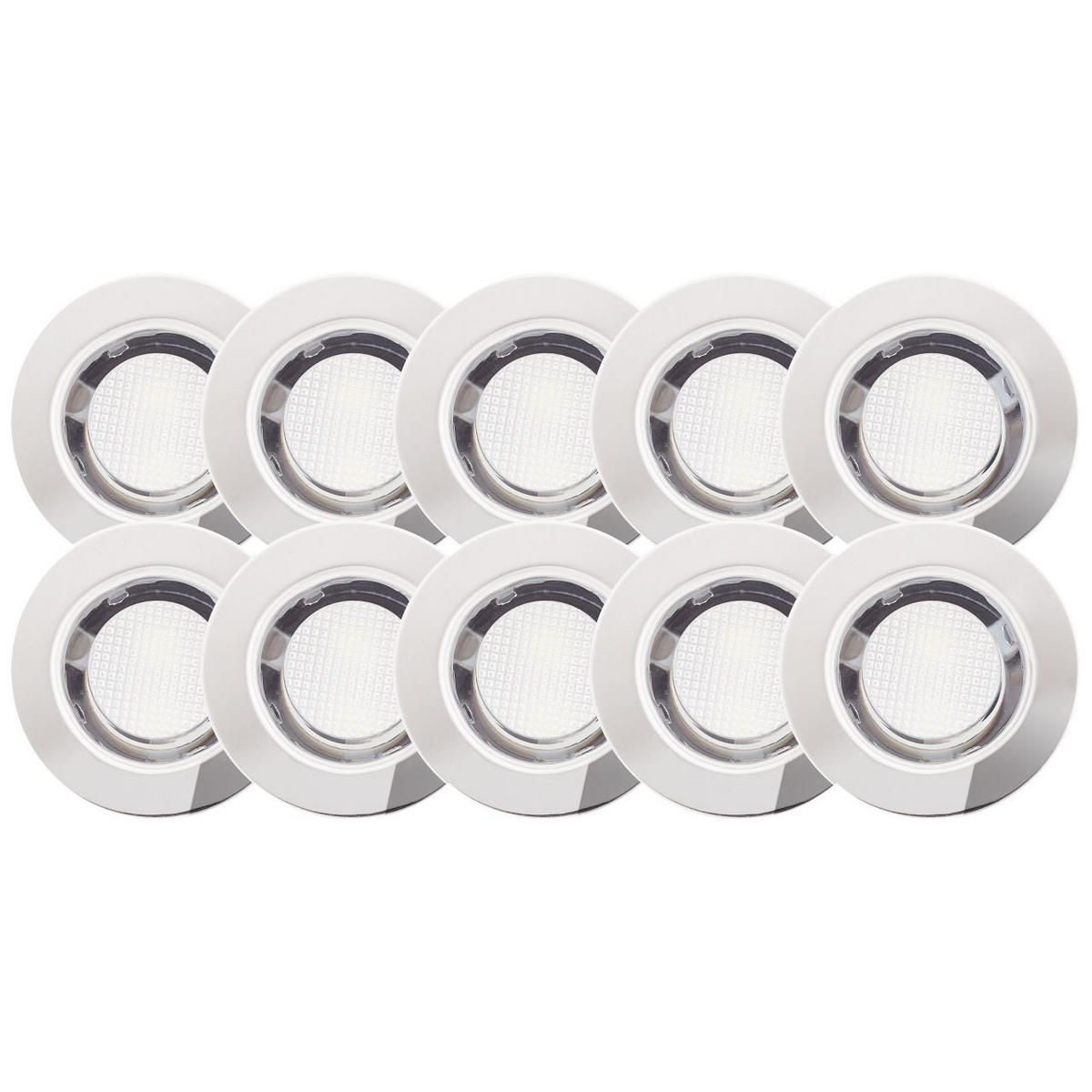 EINBAULEUCHTENSET Cosa G03093/82 - Silberfarben, Metall (3cm) - Brilliant