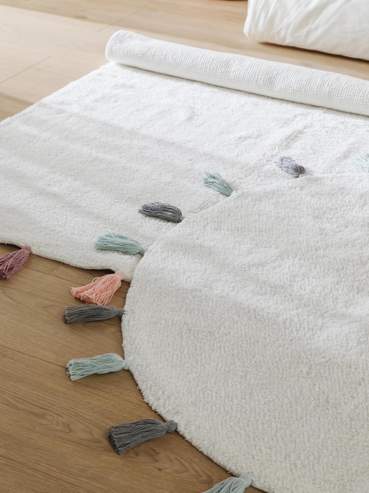 KINDERTEPPICH waschbar Malu Blau ø 80 cm rund - Blau, Textil (80/80cm) - Lytte