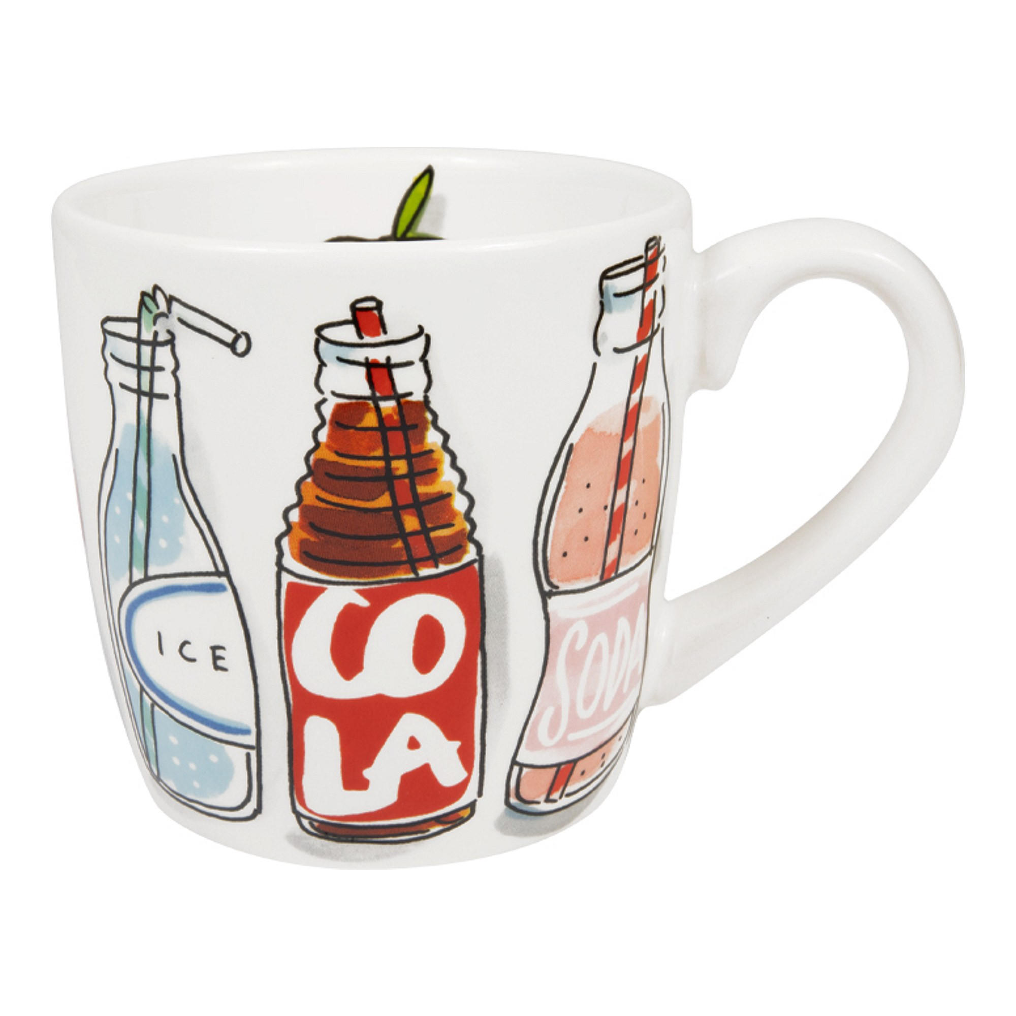 CAPPUCCINO-BECHER Soda in Bunt - 500 ml - Multicolor, Keramik (0.5L) - Blond Amsterdam