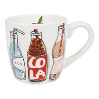 CAPPUCCINO-BECHER Soda in Bunt - 500 ml - Multicolor, Keramik (0.5L) - Blond Amsterdam