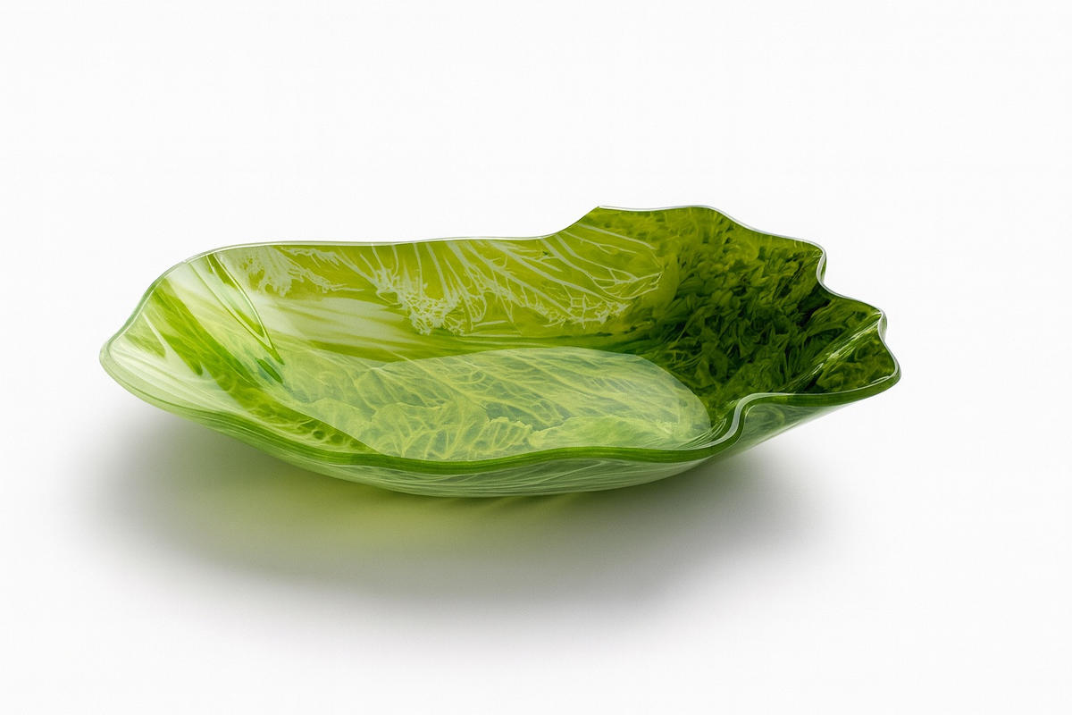 SERVIERPLATTE Aria Fresh Grün 15x22xh4 cm Glas - Grün, Glas (22/4/15cm) - Mondex