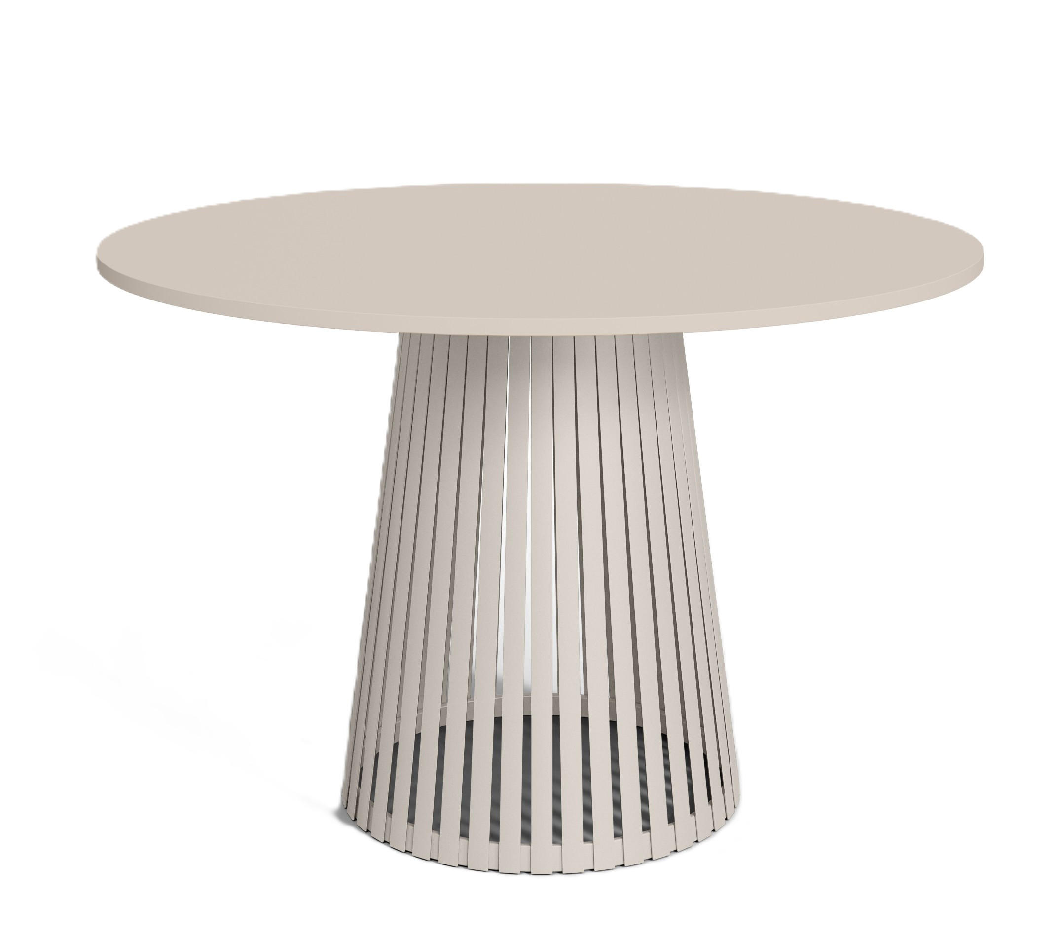 TISCH Kaschmir VIV Rund Mit Lamellen 75 cm - Kaschmir, Holzwerkstoff (75/75/76cm) - Sepro Meble