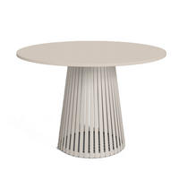 TISCH Kaschmir VIV Rund Mit Lamellen 75 cm - Kaschmir, Holzwerkstoff (75/75/76cm) - Sepro Meble