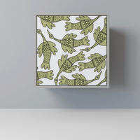 SIDEBOARD SEEDLING SONGBIRD, Grau, 57,5x42x57,5 cm, Ohne Füße - Multicolor/Grau, Holzwerkstoff (57.5/57.5/42cm) - SpaceRebels