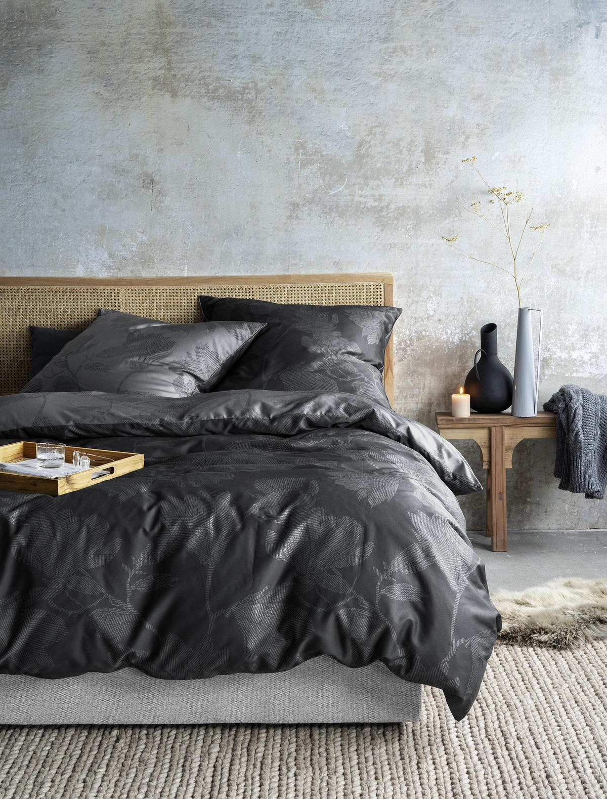 WENDEBETTWÄSCHE GLAMOUR 8502 - Silberfarben, Textil (155/200cm) - Irisette