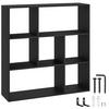 BÜCHERREGAL Tartu,104 x 29 x 107 cm,schwarz - Schwarz, Holzwerkstoff (104/107/29cm) - tectake