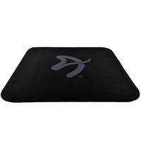 BODENSCHUTZMATTEN Zona Quadrat 116 cm Schwarz/Grau - Schwarz/Grau, Textil (116/116cm) - Arozzi