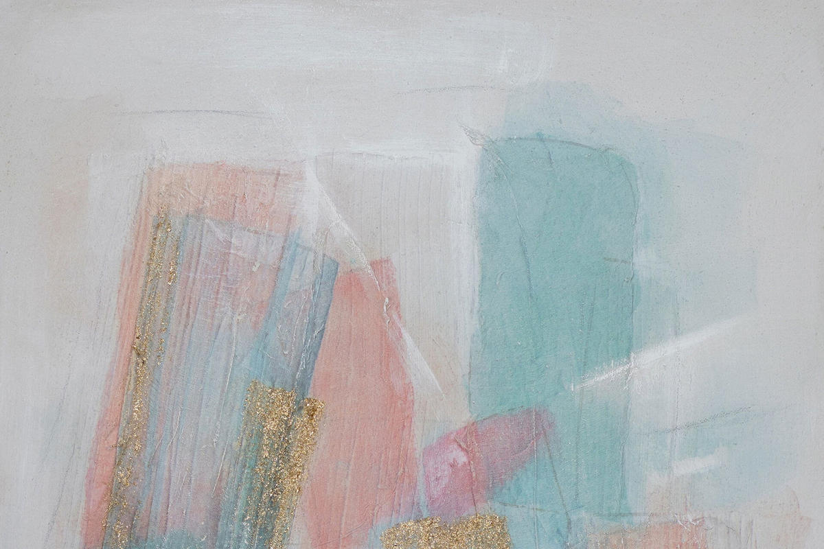 ACRYLBILD HANDGEMALT 75/100 cm - Beige/Weiß, Holz/Textil (1.4/100cm) - KUNSTLOFT