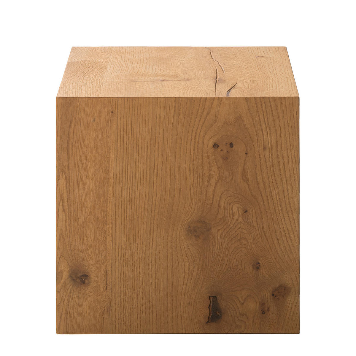 BEISTELLTISCH - Echtholzfurnier - Eichefarben, Holzwerkstoff (40/40/40cm) - home24