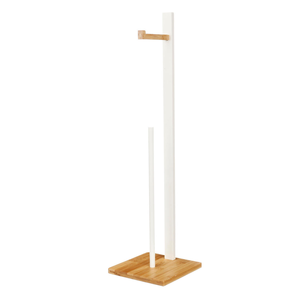 TOILETTENPAPIERSTÄNDER Clom 19/19/71 cm - Weiß, Naturmaterialien (19/71/19cm) - Berilo