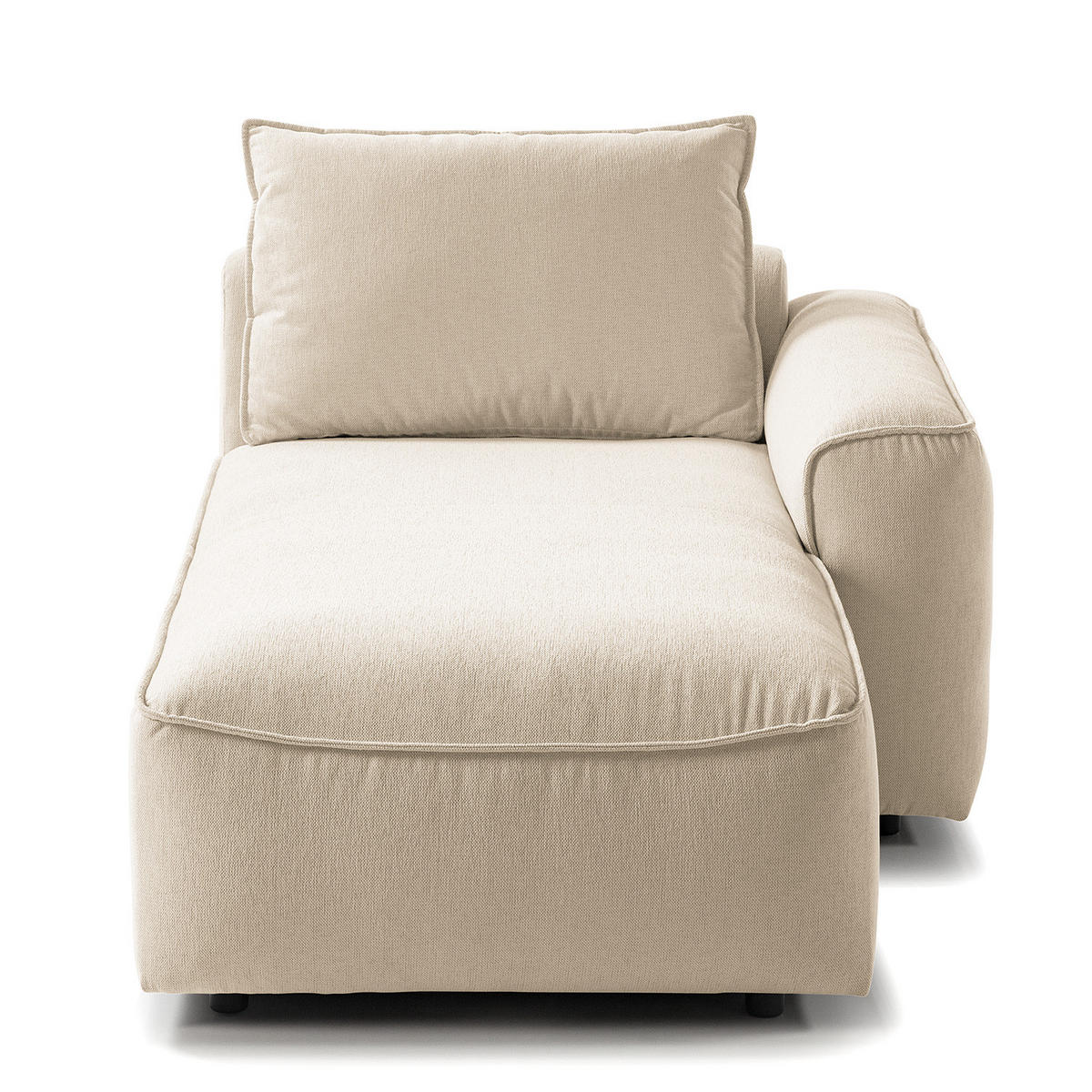 MODULLONGCHAIR - Beige, Holz/Textil (170/82/105cm) - home24