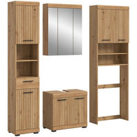 BADEZIMMER Vento 4-tlg. (B/H/T: ca. 190/191/34 cm) in Artisan Eiche /Artisan Eiche - Eiche Artisan, Holz (190/191/34cm)