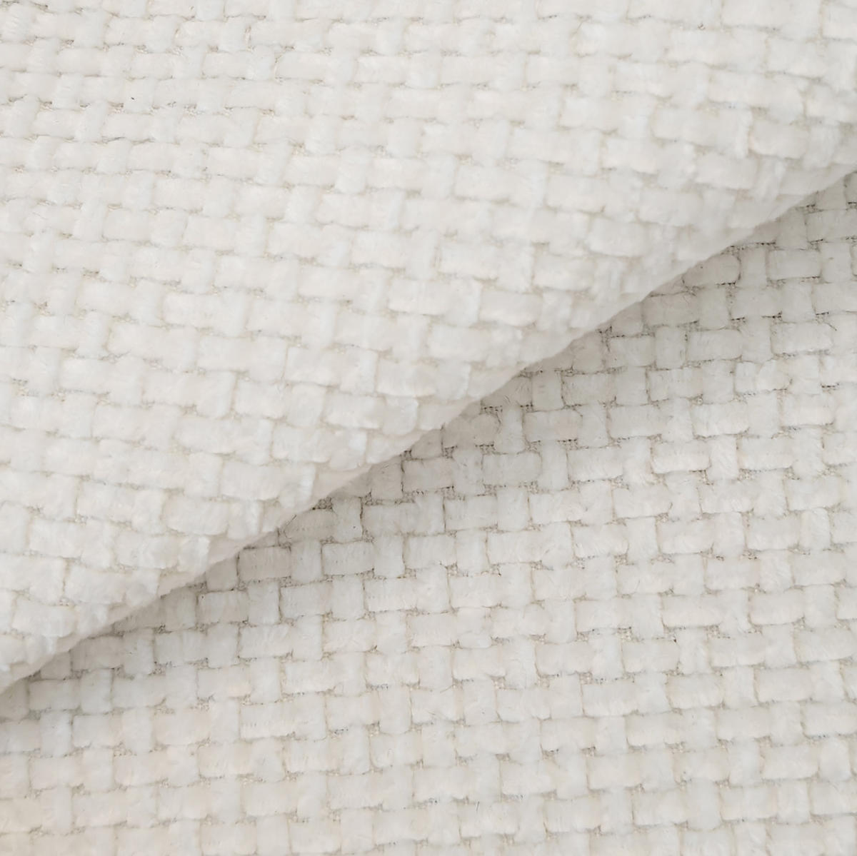 ECKSOFA 266 cm weiß aus Stoff ohne Montage - Weiß, Textil (168/266cm) - OKWISH