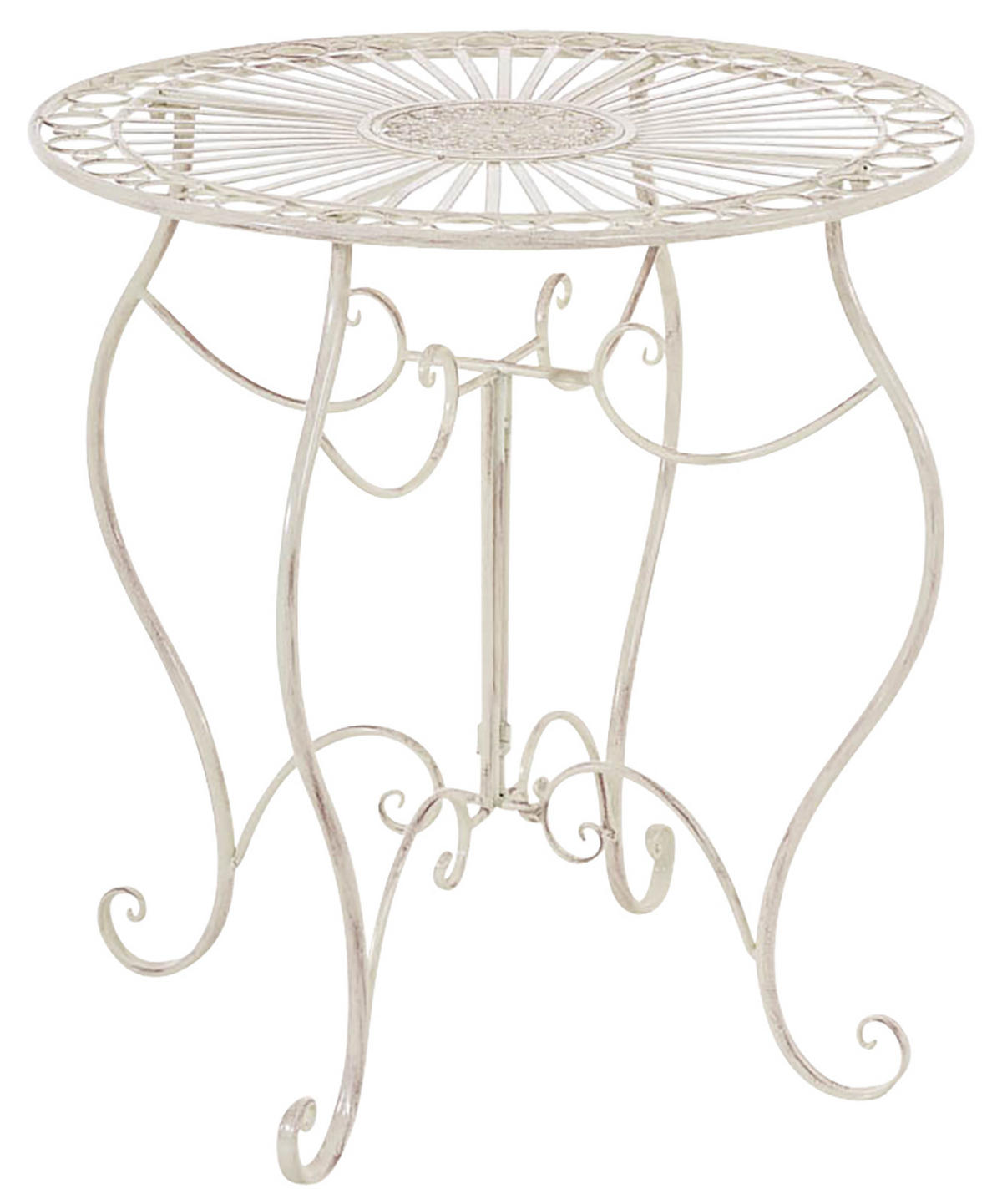 BALKONSET Bistroset Fuver Metall Beige 2 Personen - Beige, Metall - DELUKE